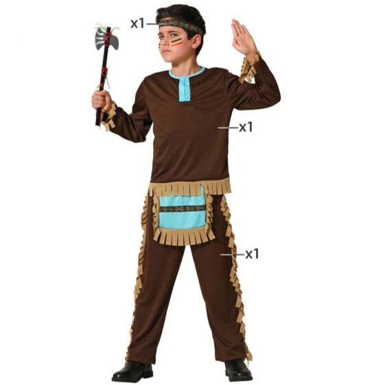 Маскарадные костюмы для детей Синий Американский индеец