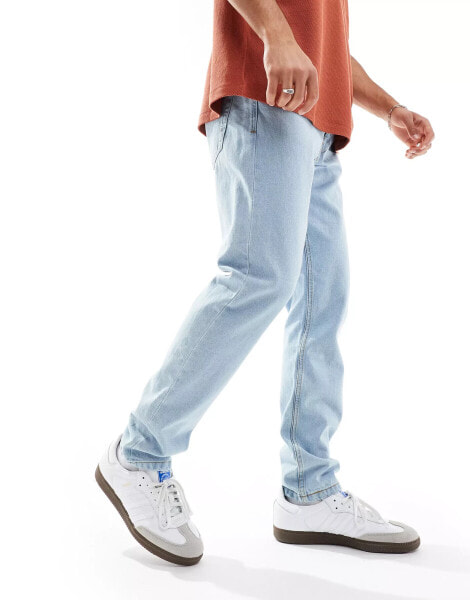 DTT rigid slim fit jeans in light blue