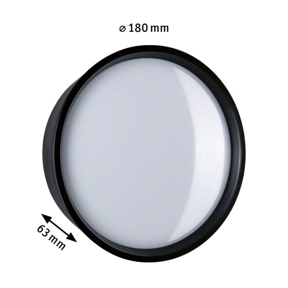 PAULMANN Platomo schwarz 94696 Außenwandleuchte LED 14.5 W Schwarz