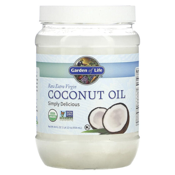 Raw Extra Virgin Coconut Oil, 29 fl oz (858 ml)