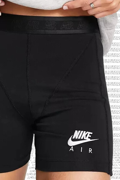 Шорты спортивные Nike Air Ribbed Legging Shorts В черном цвете