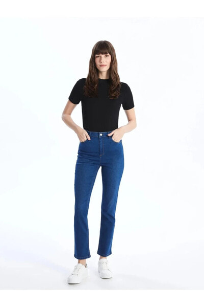 Classic Slim Fit Kadın Jean Pantolon