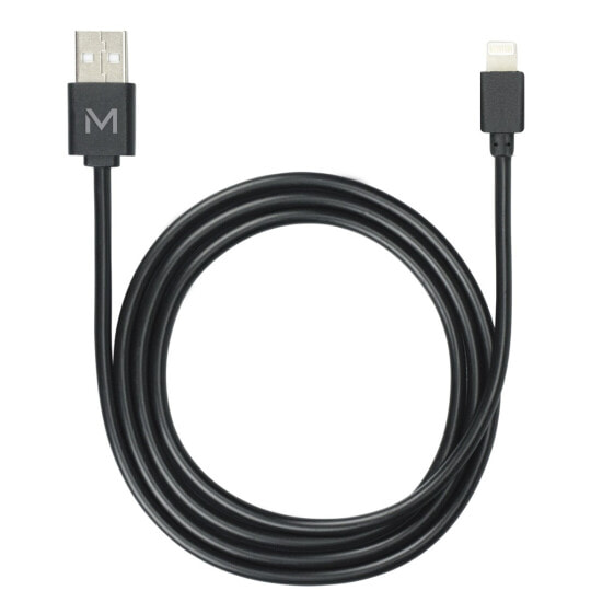 Mobilis 001279 - 1 m - Lightning - USB A - Male - Male - Black