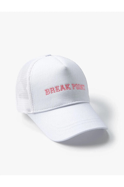 Slogan Nakışlı Cap Şapka - Spor