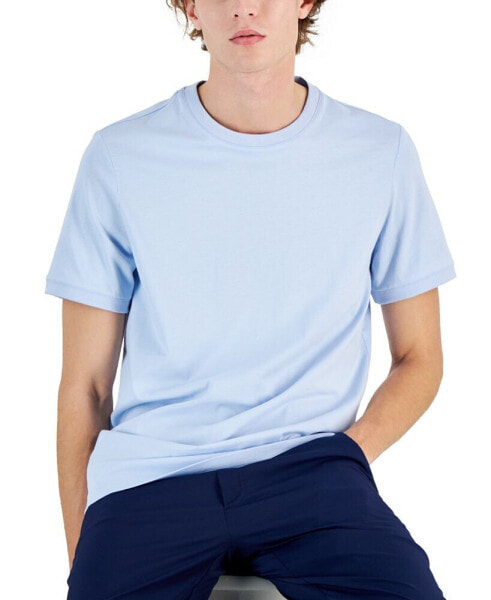 Men's Mercerized Cotton Short Sleeve Crewneck T-Shirt, Created for Macy's