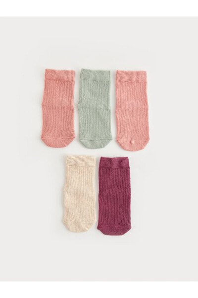 Basic Kız Bebek Soket Çorap 5'li