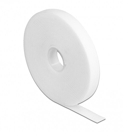 Delock 18377 - Hook & loop cable tie - White - 5 m - 13 mm - 1 pc(s)