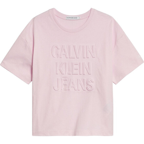 CALVIN KLEIN JEANS Debossed Logo short sleeve T-shirt