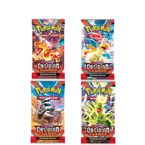 POKEMON TRADING CARD GAME Flames obsidian scarlet and violet pokémon english assorted trading cards 36 units