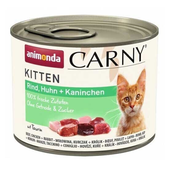 ANIMONDA Carny Beef Chicken + Rabbit 200g Wet Cat Food