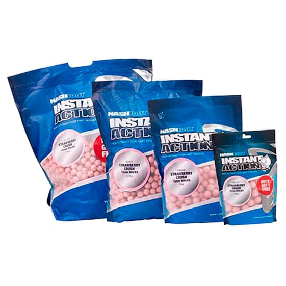 INSTANT ACTION Strawberry Crush Boilies 200g