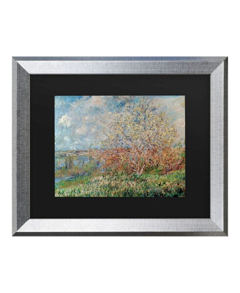 Claude Monet Spring 1880 Matted Framed Art - 27" x 33"