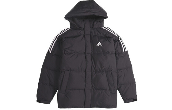 adidas 3st Puff Down J 保暖运动连帽羽绒服 冬季 男款 黑色 / Пуховик Adidas 3st Puff GF0101