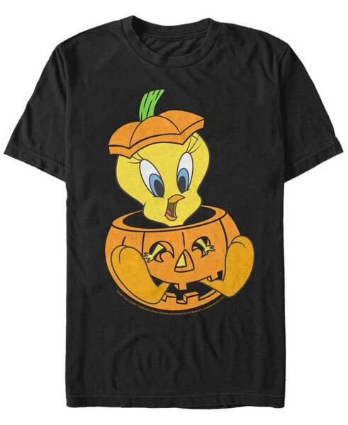 Looney Tunes Tweet Pumpkin Men's Short Sleeve T-shirt