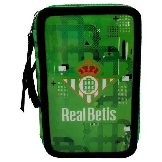 REAL BETIS Filled Triple Pencil Case