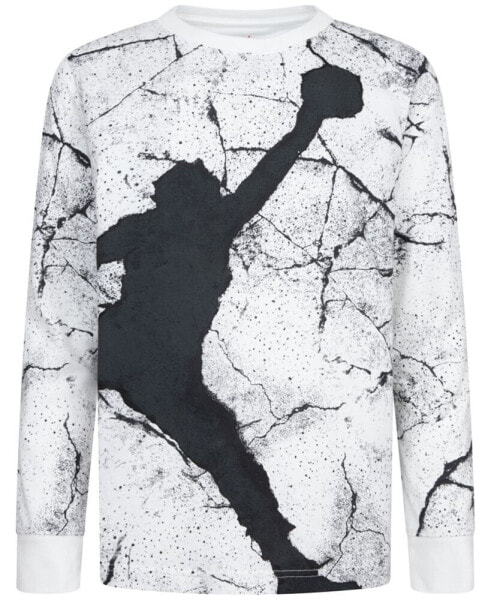 Little Boys Jumpman Cement Long-Sleeve Graphic T-Shirt