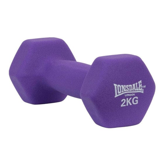 LONSDALE Fitness Weights Neoprene Coated Dumbbell 2kg 1 Unit