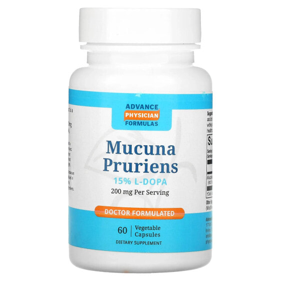 Витамины и БАДы Аюрведа Advance Physician Formulas Mucuna Pruriens, 200 мг, 60 капсул