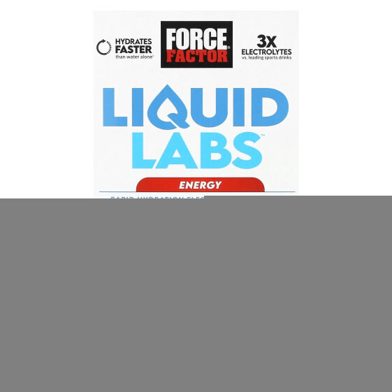 Электролиты спортивный напиток Force Factor Liquid Labs Energy, Rapid Hydration, Mango Margarita, 20 пакетиков по 8 г каждый.