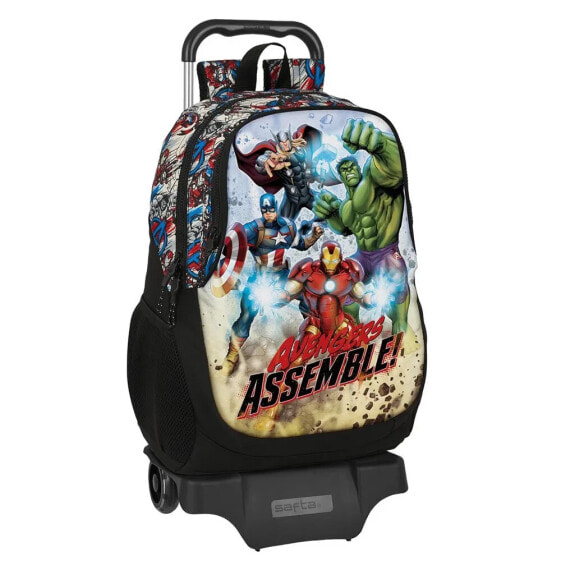 SAFTA With Trolley Wheels Avengers Forever backpack