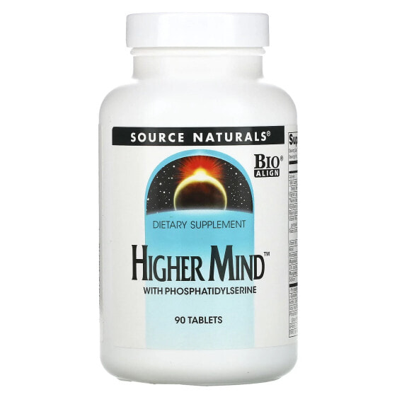 Витамины для улучшения памяти Higher Mind, 90 таблеток, Source Naturals.