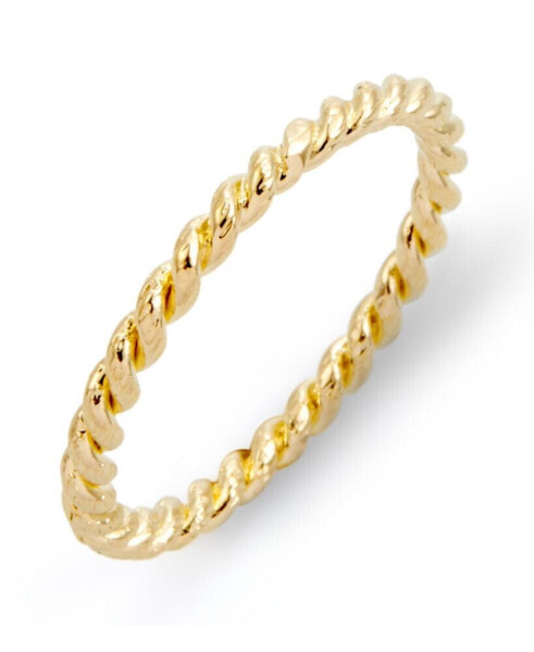 Liv Rope 14K Gold Plated Ring