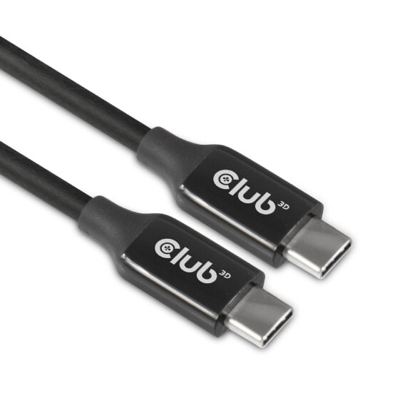 Club 3D USB 3.2 Gen2 Type C to C Active Bi-directional Cable 8K60Hz M/M 5m/16.4ft, 5 m, USB C, USB C, USB 3.2 Gen 2 (3.1 Gen 2), 10000 Mbit/s, Black