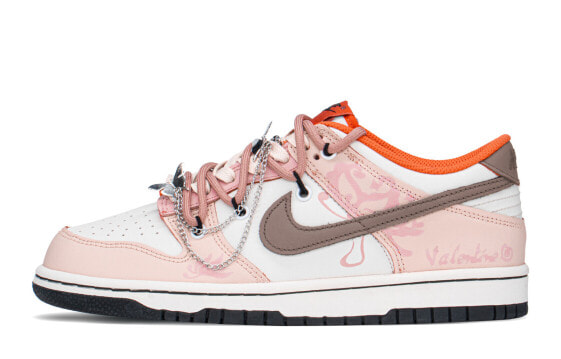 Кеды Nike Dunk Low Дешифрированные Мотыльком Y2K 低帮 GS Оранжево-серые DH9765-003