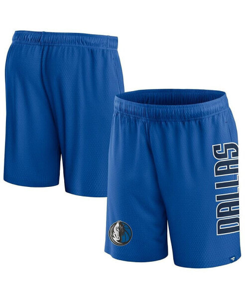 Men's Blue Dallas Mavericks Post Up Mesh Shorts