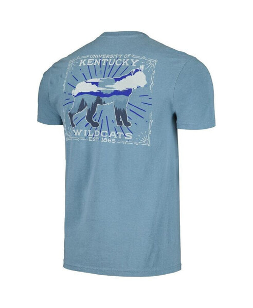 Men's Light Blue Kentucky Wildcats State Scenery Comfort Colors T-shirt