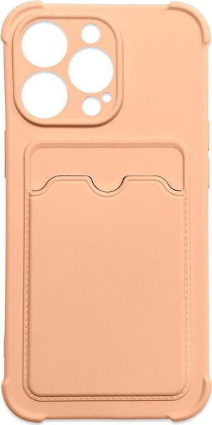 Hurtel Card Armor Case etui pokrowiec do Xiaomi Redmi Note 10 / Redmi Note 10S portfel na kartę silikonowe pancerne etui Air Bag różowy