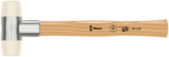 Wera 05000335001 - Dead blow hammer - Nylon - Wood - Beige - Wood - 26.5 cm - 131 mm