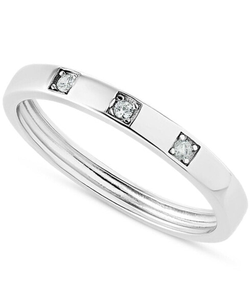 Cubic Zirconia Band in Sterling Silver, Created for Macy's