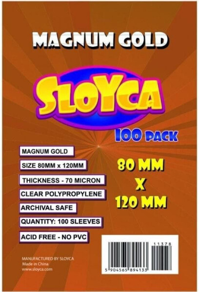Игры для компаний Baldar Koszulki Magnum Gold 80x120 мм (100 шт) SLOYCA