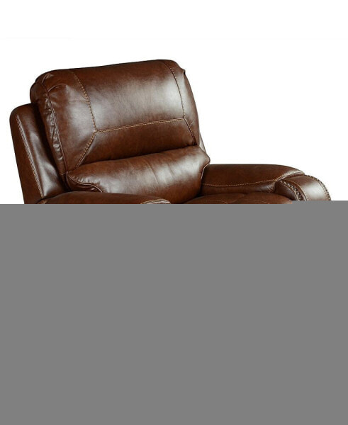 Keily 39" Manual Swivel Glider Recliner Chair - Brown