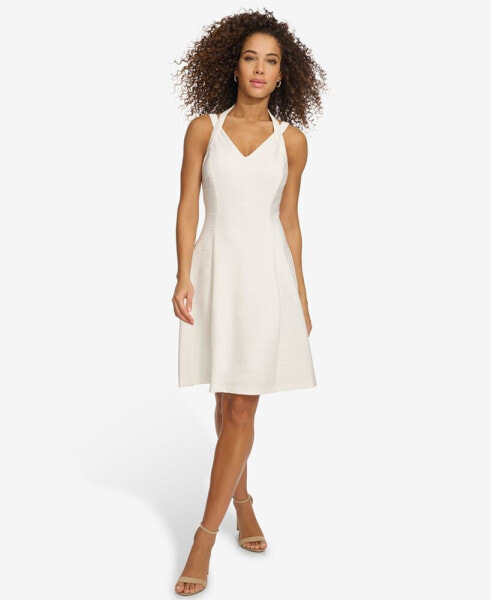 Women's Bandage Fit & Flare Dress