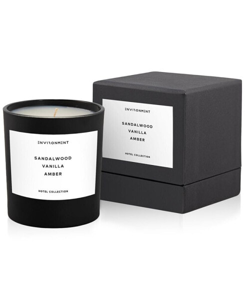 Sandalwood, Vanilla & Amber Candle (Inspired by 5-Star Hotels), 8 oz.