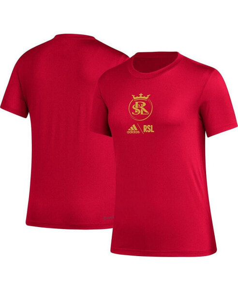 Women's Red Real Salt Lake AEROREADY Club Icon T-shirt