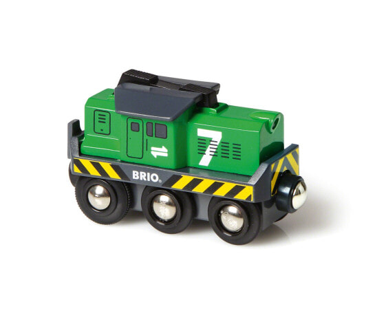 BRIO Freight Battery Engine, Train, Lift and Load, 0.3 yr(s), AA, Green