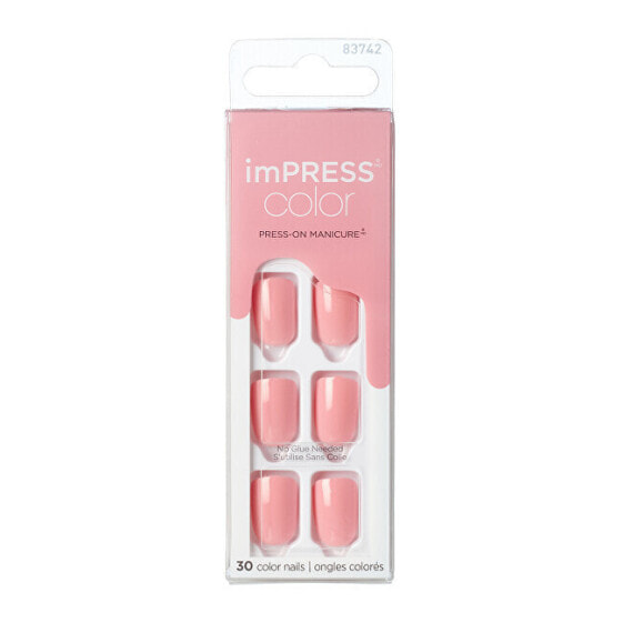 Накладные ногти Kiss imPRESS нежно-розовые, 30 шт.