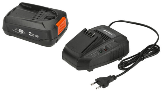 Gardena PBA 18V/45 + AL 1830 CV - Battery & charger set - Lithium-Ion (Li-Ion) - 2.5 Ah - 18 V - Gardena - Black - Orange