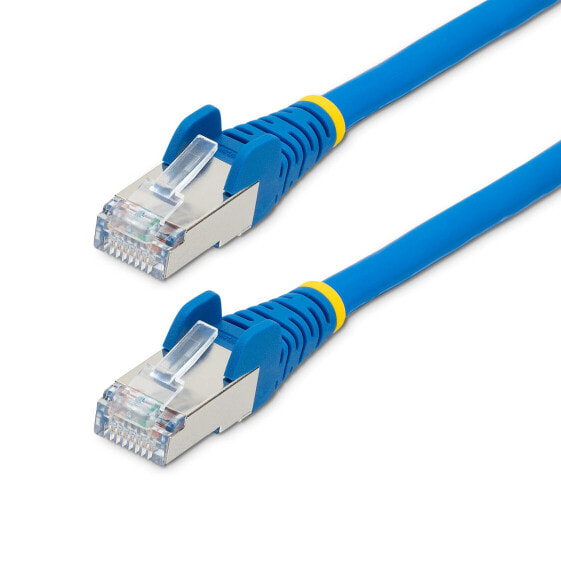StarTech.com 3m CAT6a Ethernet Cable - Blue - Low Smoke Zero Halogen (LSZH) - 10GbE 500MHz 100W PoE++ Snagless RJ-45 w/Strain Reliefs S/FTP Network Patch Cord - 3 m - Cat6a - S/FTP (S-STP) - RJ-45 - RJ-45