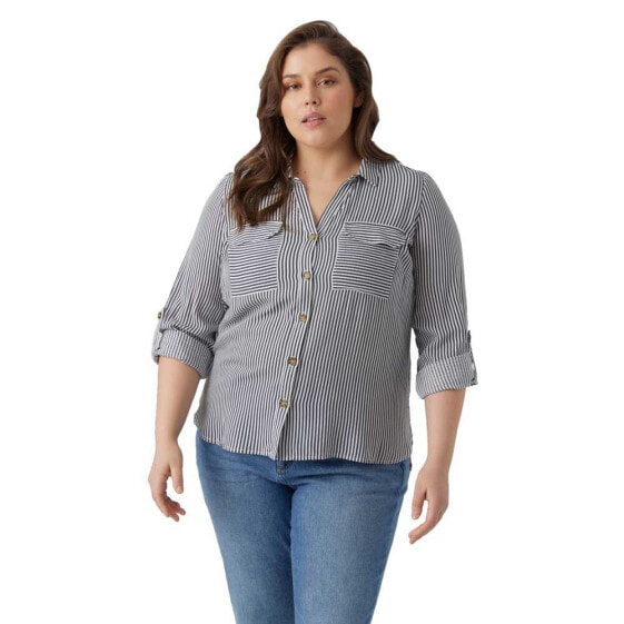 VERO MODA CURVE Bumpy New Long Sleeve Shirt