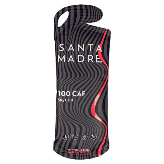 SANTA MADRE 30CHO 100 CAF Energy Gels Box 50ml 30 Units Strawberry