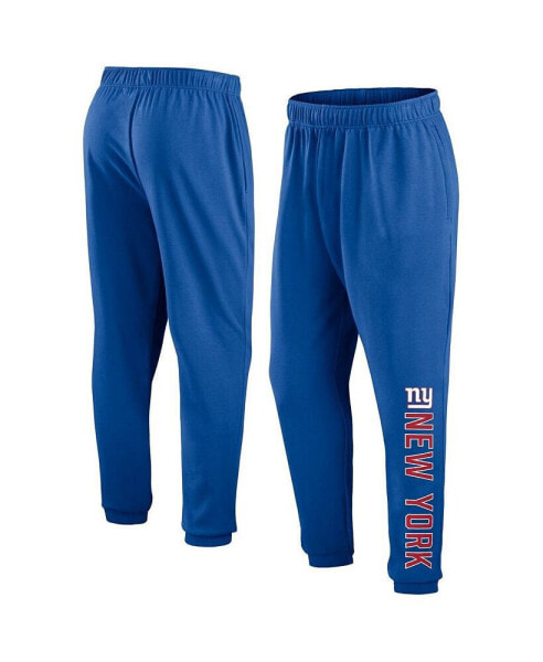 Men's Royal New York Giants Chop Block Fleece Sweatpants