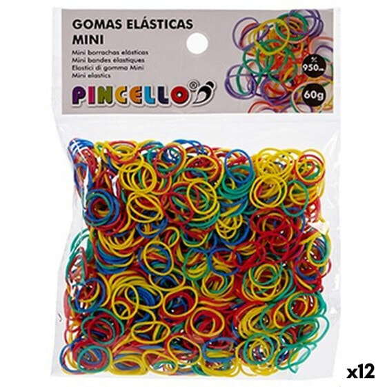 Резинки эластичные Mini Pincello Разноцветный Ø 1,3 см (12 штук)
