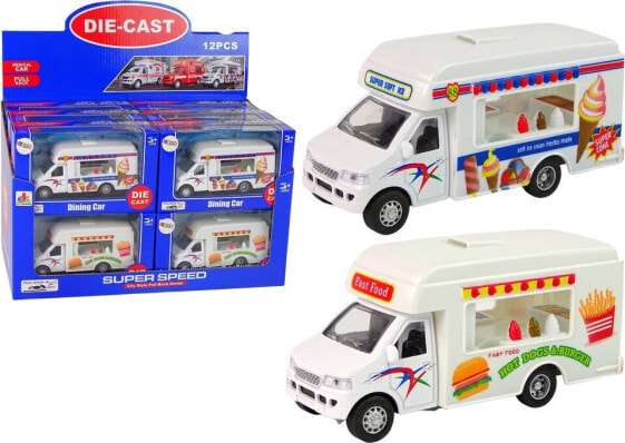 LeanToys Auto Camper Lodziarnia Fast-Food Resoraki Napęd Frykcyjny 2 Modele