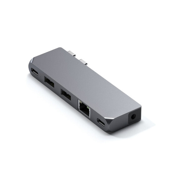 Адаптер USB-C Satechi Pro Hub Mini (6-in-2) Space Grau