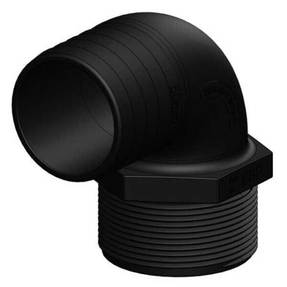 Trudesign 2´´ Male-Male 90° Threaded Grooved Connector