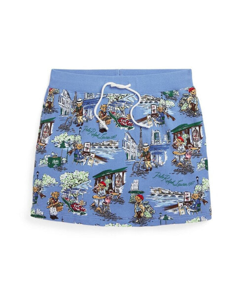 Big Girls Polo Bear French Terry Skirt